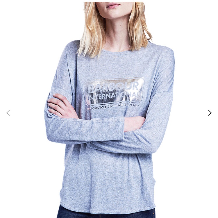 Barbour International Mallory Long Sleeve Logo Tee